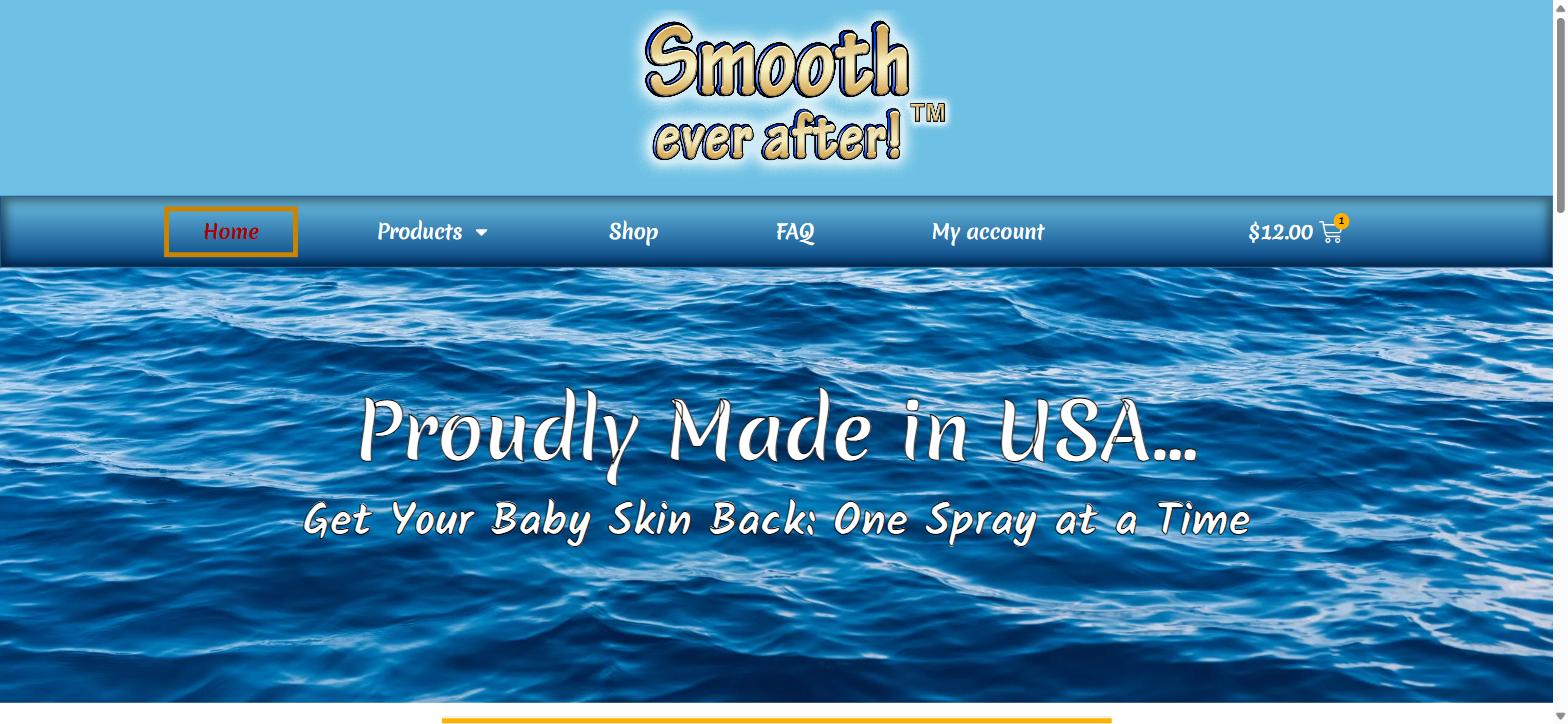 Smooth Ever After homepage built by Starbeam Hosting